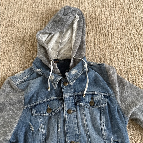 Free People Jean Jacket with hood - Picture 4 of 6